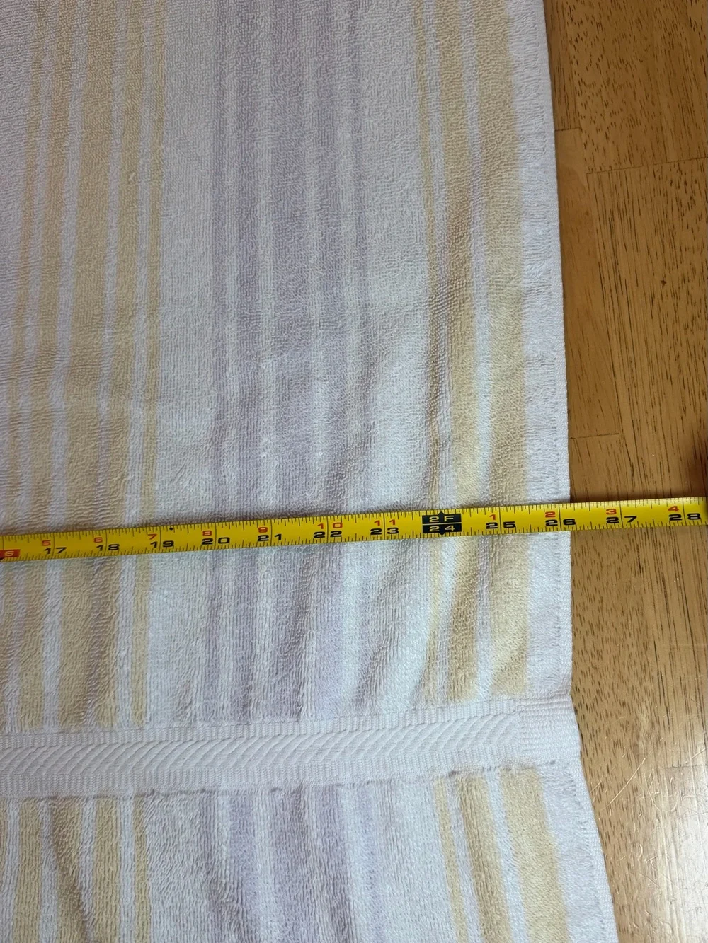 Vintage Utica MCM 3 Piece Striped Bath Towel Set